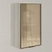 Armario Aereo 1 Porta Vidro MDF 40 cm Kali 1220261 Bianco Toq Nicioli