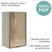Armario Aereo 1 Porta Vidro MDF 40 cm Kali 1220261 Bianco Toq Nicioli