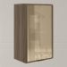 Armario Aereo 1 Porta Vidro MDF 40 cm Kali 1220261 Carvalho Toq Nicioli