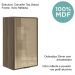 Armario Aereo 1 Porta Vidro MDF 40 cm Kali 1220261 Carvalho Toq Nicioli