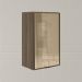 Armario Aereo 1 Porta Vidro MDF 40 cm Kali 1220261 Carvalho Toq Nicioli