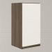 Armario Aereo 1P MDF 40 cm Kali 12202 Carvalho Toq Off White Cetim Nicioli