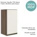 Armario Aereo 1P MDF 40 cm Kali 12202 Carvalho Toq Off White Cetim Nicioli