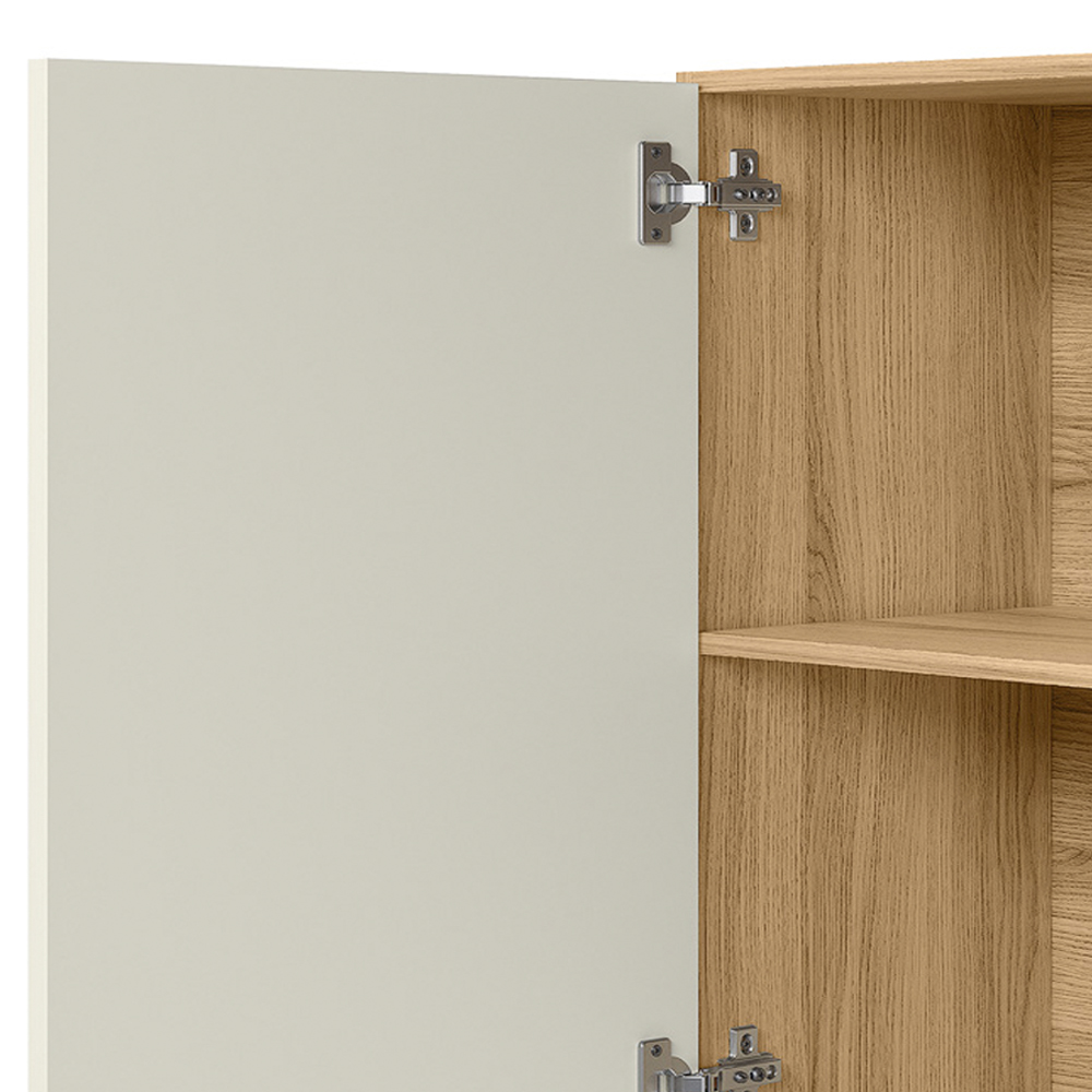 Armario Aereo 2 PT 80 cm 16980 Freijo Off White Cristal Nicioli