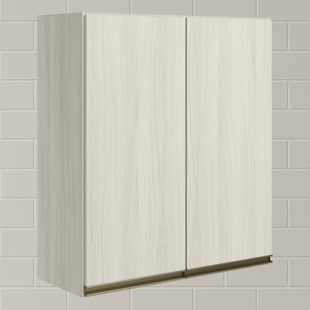 Armario Aereo 2 Portas MDF 60 cm Kali 12205 Bianco Toq Bianco Toq Nicioli