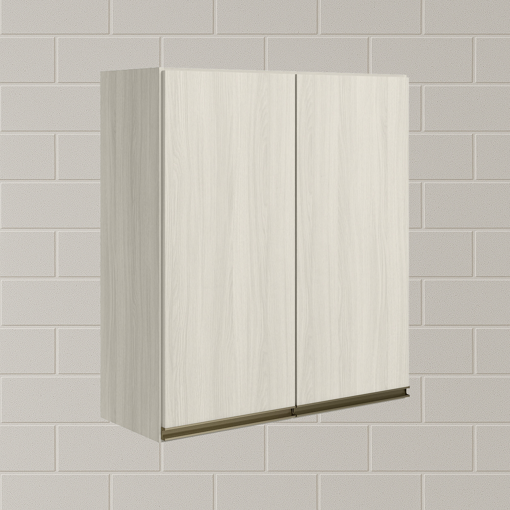 Armario Aereo 2 Portas MDF 60 cm Kali 12205 Bianco Toq Bianco Toq Nicioli