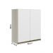 Armario Aereo 2 Portas MDF 60 cm Kali 12205 Bianco Toq Branco Uv Nicioli