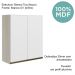 Armario Aereo 2 Portas MDF 60 cm Kali 12205 Bianco Toq Branco Uv Nicioli