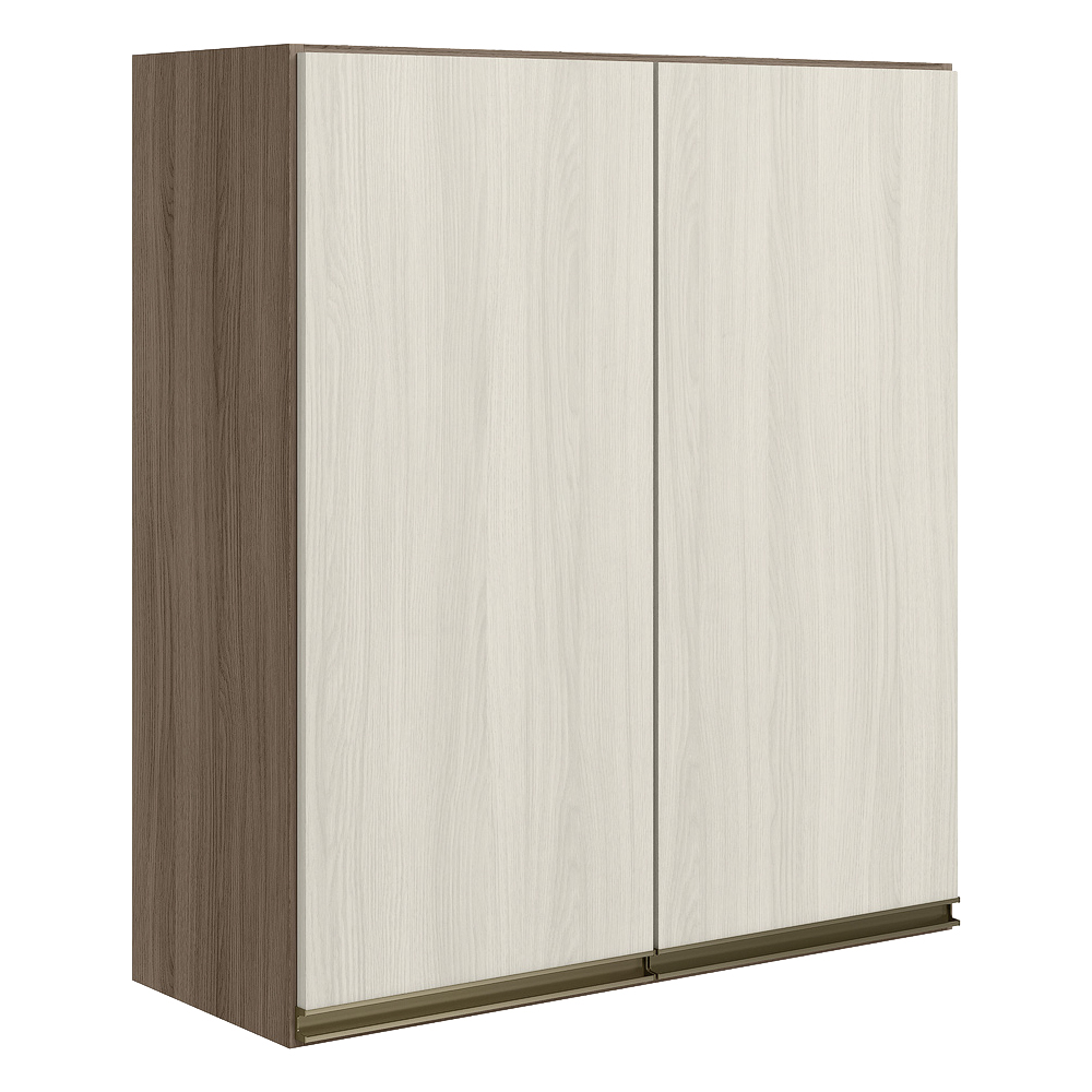 Armario Aereo 2 Portas MDF 60 cm Kali 12205 Carvalho Toq Bianco Toq Nicioli