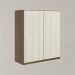 Armario Aereo 2 Portas MDF 60 cm Kali 12205 Carvalho Toq Bianco Toq Nicioli