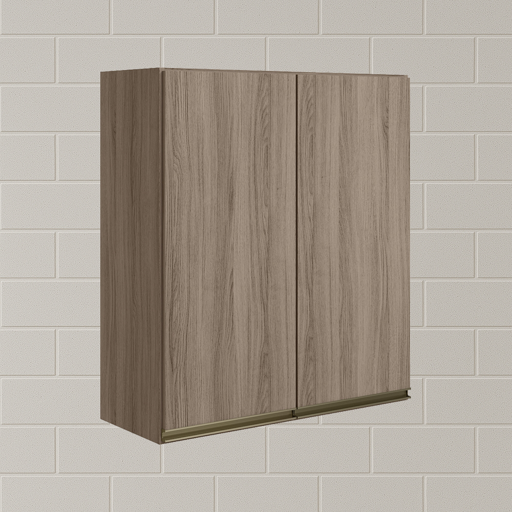 Armario Aereo 2 Portas MDF 60 cm Kali 12205 Carvalho Toq Carvalho Toq Nicioli