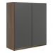Armario Aereo 2 Portas MDF 60 cm Kali 12205 Carvalho Toq Chumbo Nicioli