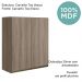 Armario Aereo 2 Portas MDF 70 cm Kali 12208 Carvalho Toq Carvalho Toq Nicioli