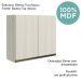 Armario Aereo 2 Portas MDF 80 cm Kali 12211 Bianco Toq Bianco Toq Nicioli