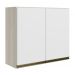 Armario Aereo 2 Portas MDF 80 cm Kali 12211 Bianco Toq Branco Uv Nicioli