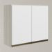 Armario Aereo 2 Portas MDF 80 cm Kali 12211 Bianco Toq Branco Uv Nicioli