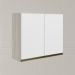 Armario Aereo 2 Portas MDF 80 cm Kali 12211 Bianco Toq Branco Uv Nicioli