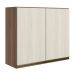 Armario Aereo 2 Portas MDF 80 cm Kali 12211 Carvalho Toq Bianco Toq Nicioli