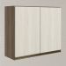 Armario Aereo 2 Portas MDF 80 cm Kali 12211 Carvalho Toq Bianco Toq Nicioli