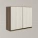 Armario Aereo 2 Portas MDF 80 cm Kali 12211 Carvalho Toq Bianco Toq Nicioli