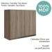 Armario Aereo 2 Portas MDF 80 cm Kali 12211 Carvalho Toq Carvalho Toq Nicioli