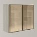 Armario Aereo 2 Portas Vidro MDF 80 cm Kali 1221162 Bianco Toq Nicioli