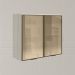 Armario Aereo 2 Portas Vidro MDF 80 cm Kali 1221162 Bianco Toq Nicioli