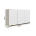 Armario Aereo 3 Portas MDF 120 cm Kali 12197 Bianco Toq Branco Uv Nicioli