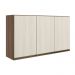 Armario Aereo 3 Portas MDF 120 cm Kali 12197 Carvalho Toq Bianco Toq Nicioli