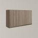 Armario Aereo 3 Portas MDF 120 cm Kali 12197 Carvalho Toq Carvalho Toq Nicioli