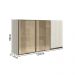 Armario Aereo 3P Vid MDF 120cm Kali 1219764 Bianco Toq Bianco Toq Nicioli