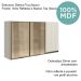 Armario Aereo 3P Vid MDF 120cm Kali 1219764 Bianco Toq Bianco Toq Nicioli