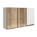 Armario Aereo 3P Vid MDF 120cm Kali 1219764 Bianco Toq Branco Uv Nicioli