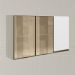 Armario Aereo 3P Vid MDF 120cm Kali 1219764 Bianco Toq Branco Uv Nicioli