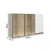 Armario Aereo 3P Vid MDF 120cm Kali 1219764 Bianco Toq Branco Uv Nicioli