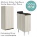 Armario Aereo Balcao 1 Porta 30cm MDF Kali Bianco Toq Bianco Toq Nicioli