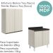 Armario Aereo Balcao 2 Portas 60cm MDF Kali Bianco Toq Bianco Toq Nicioli