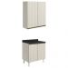 Armario Aereo Balcao 2 Portas 80cm MDF Kali Bianco Toq Bianco Toq Nicioli