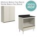 Armario Aereo Balcao Forno 80cm MDF Kali Bianco Toq Bianco Toq Nicioli