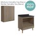 Armario Aereo Balcao Forno 80cm MDF Kali Carvalho Toq Carvalho Toq Nicioli