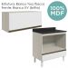Armario Aereo Balcao Forno MDF Kali Bianco Toq Branco Uv Nicioli