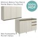 Armario Aereo Balcao Pia 120 cm MDF Kali Bianco Toq Bianco Toq Nicioli