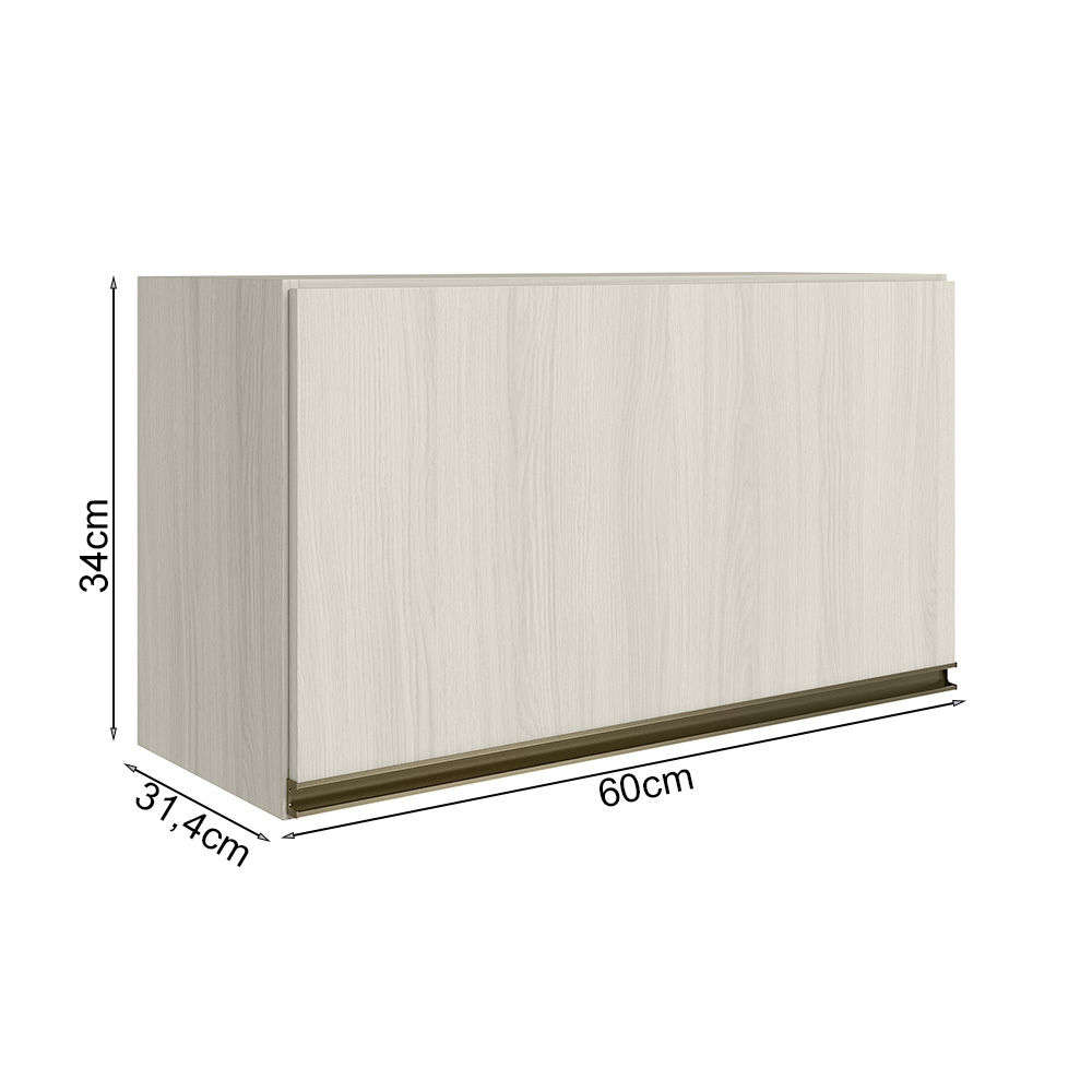 Armario Aereo Basc MDF 60 cm Kali 16337 Bianco Toq Bianco Toq Nicioli