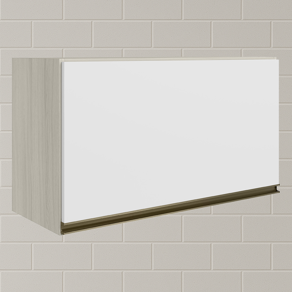 Armario Aereo Basc MDF 60 cm Kali 16337 Bianco Toq Branco Uv Nicioli