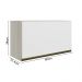 Armario Aereo Basc MDF 60 cm Kali 16337 Bianco Toq Branco Uv Nicioli