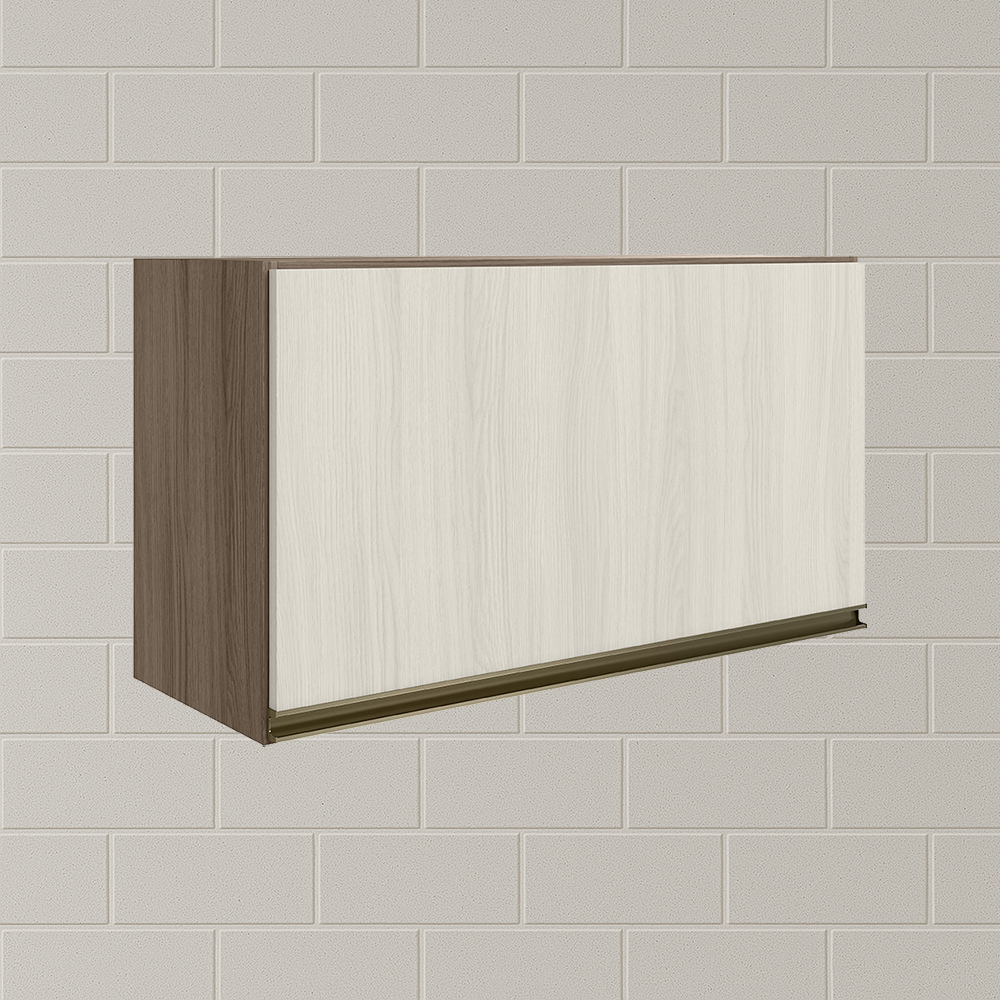 Armario Aereo Basc MDF 60 cm Kali 16337 Carvalho Toq Bianco Toq Nicioli
