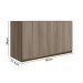 Armario Aereo Basc MDF 60 cm Kali 16337 Carvalho Toq Carvalho Toq Nicioli