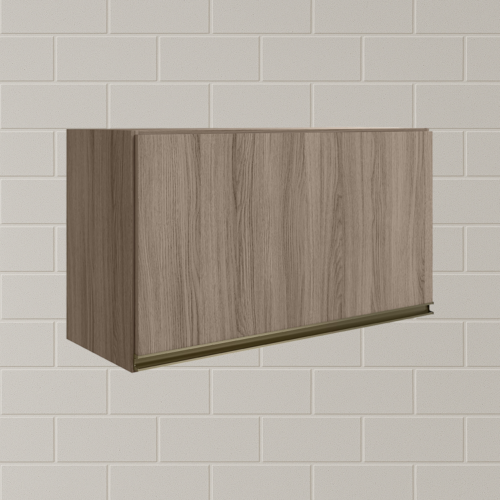 Armario Aereo Basc MDF 60 cm Kali 16337 Carvalho Toq Carvalho Toq Nicioli