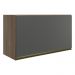 Armario Aereo Basc MDF 60 cm Kali 16337 Carvalho Toq Chumbo Nicioli