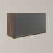 Armario Aereo Basc MDF 60 cm Kali 16337 Carvalho Toq Chumbo Nicioli